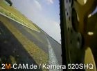 Helmkamera an der Motorradgabel